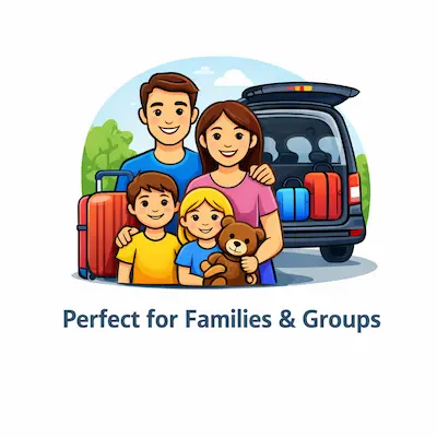 Airport transfer perfect for families and groups in Alicante